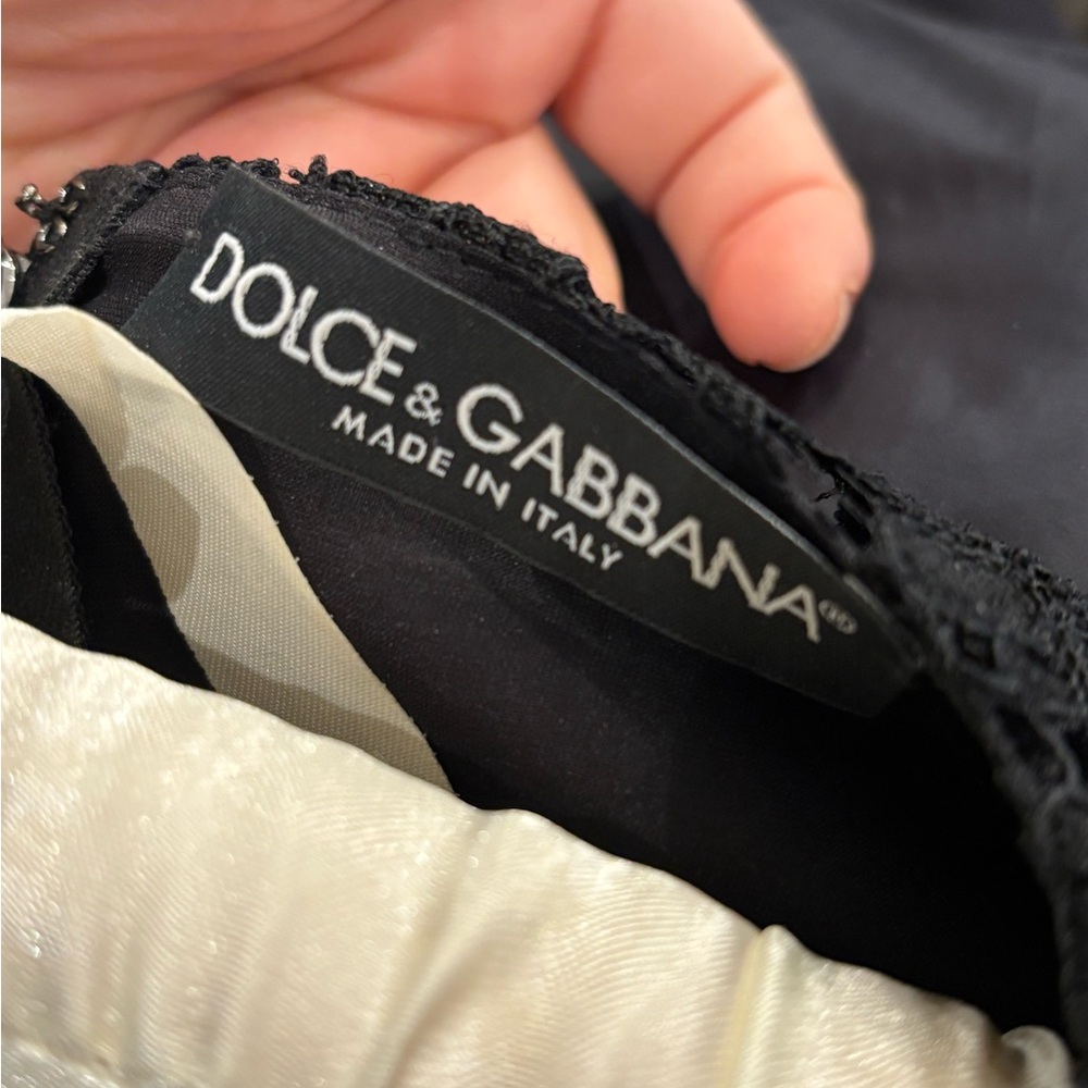 Dolce & Gabbana Black Lace Long Sleeve Dress - Picture 5 of 5